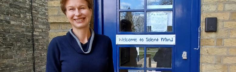 Sally Arscott, CEO of Solent Mind at their Head Office in Southampton